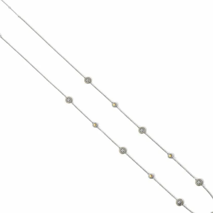 Brighton Intrigue Petite Long Necklace Silver-Gold Best