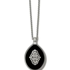 Brighton Intrigue Soiree Reversible Necklace Gold-Black New