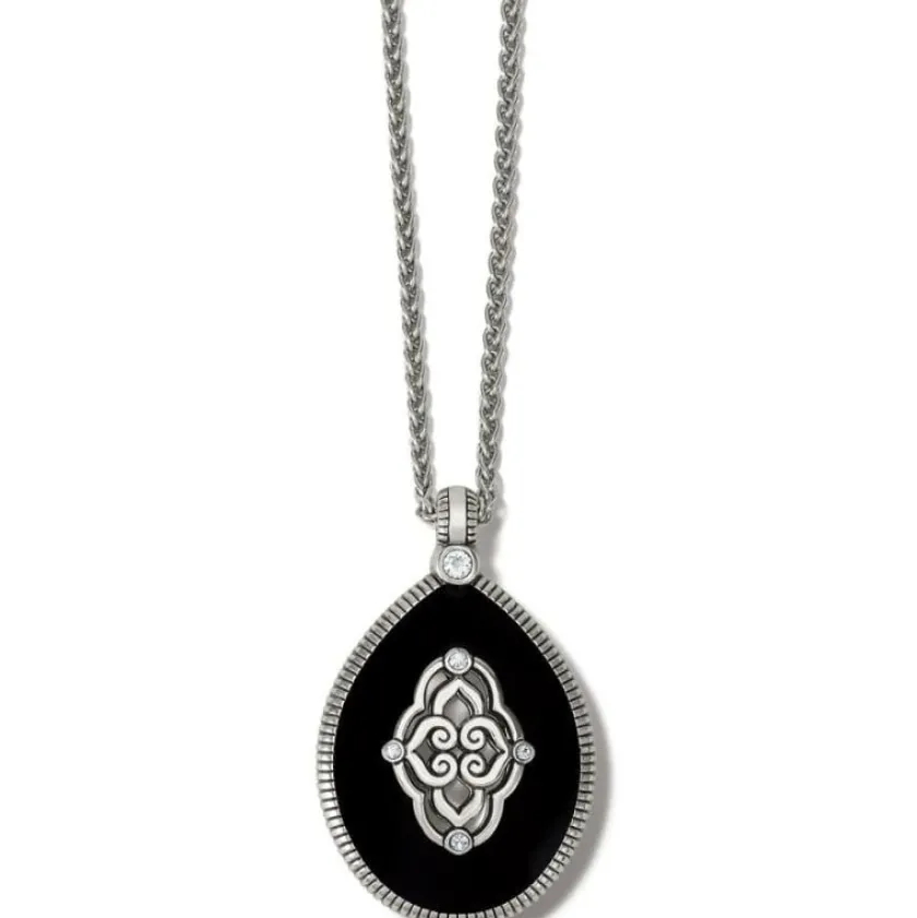 Brighton Intrigue Soiree Reversible Necklace Gold-Black New
