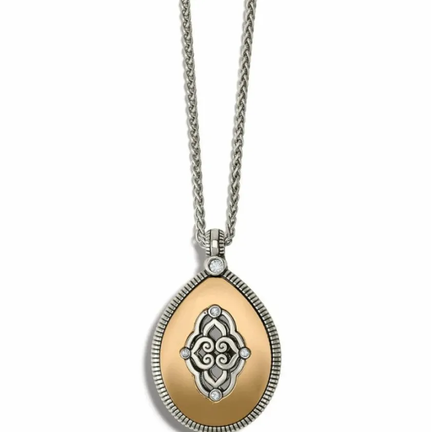 Brighton Intrigue Soiree Reversible Necklace Gold-Black New