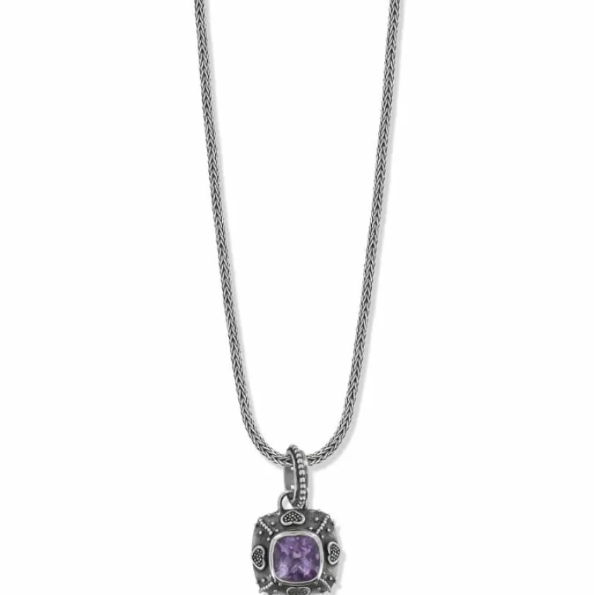 Brighton Java Amethyst Necklace Silver-Amethyst New