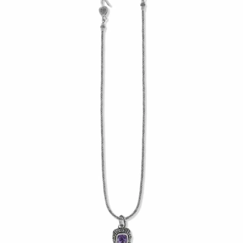 Brighton Java Amethyst Necklace Silver-Amethyst New
