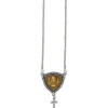 Brighton Joan Of Arc Courage Two Tone Necklace Silver-Gold Clearance