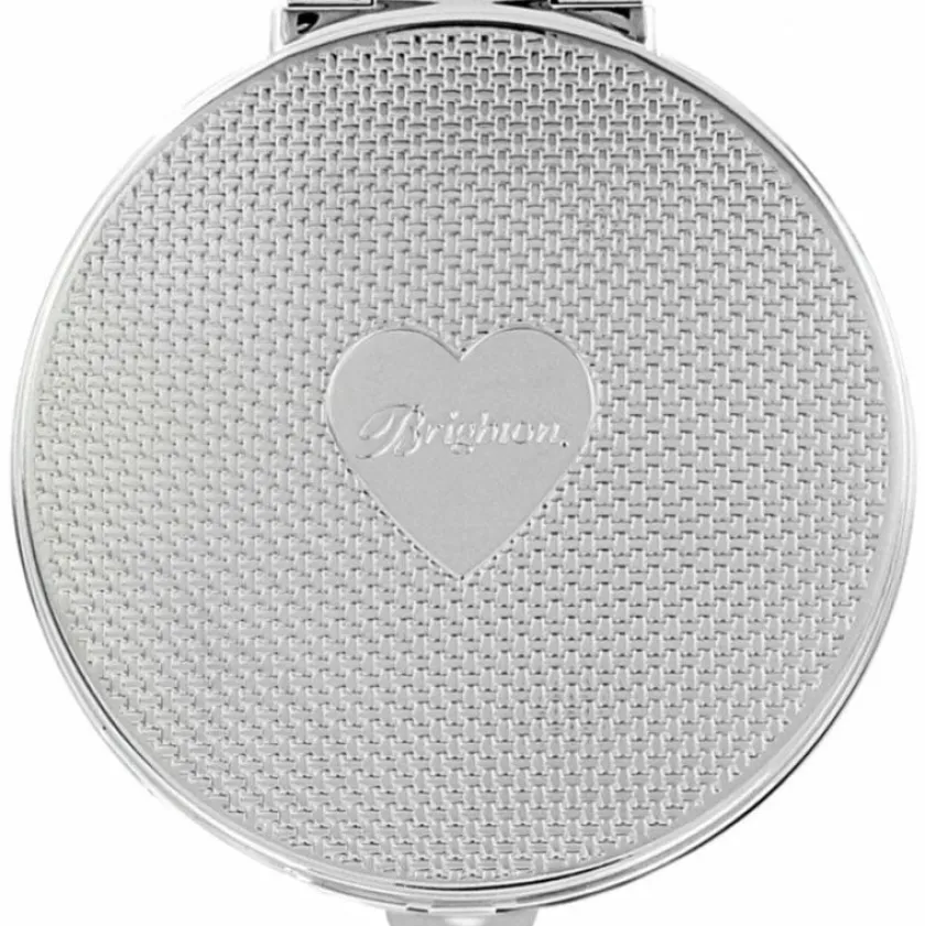Brighton Joyful Heart Compact Silver-Red Hot