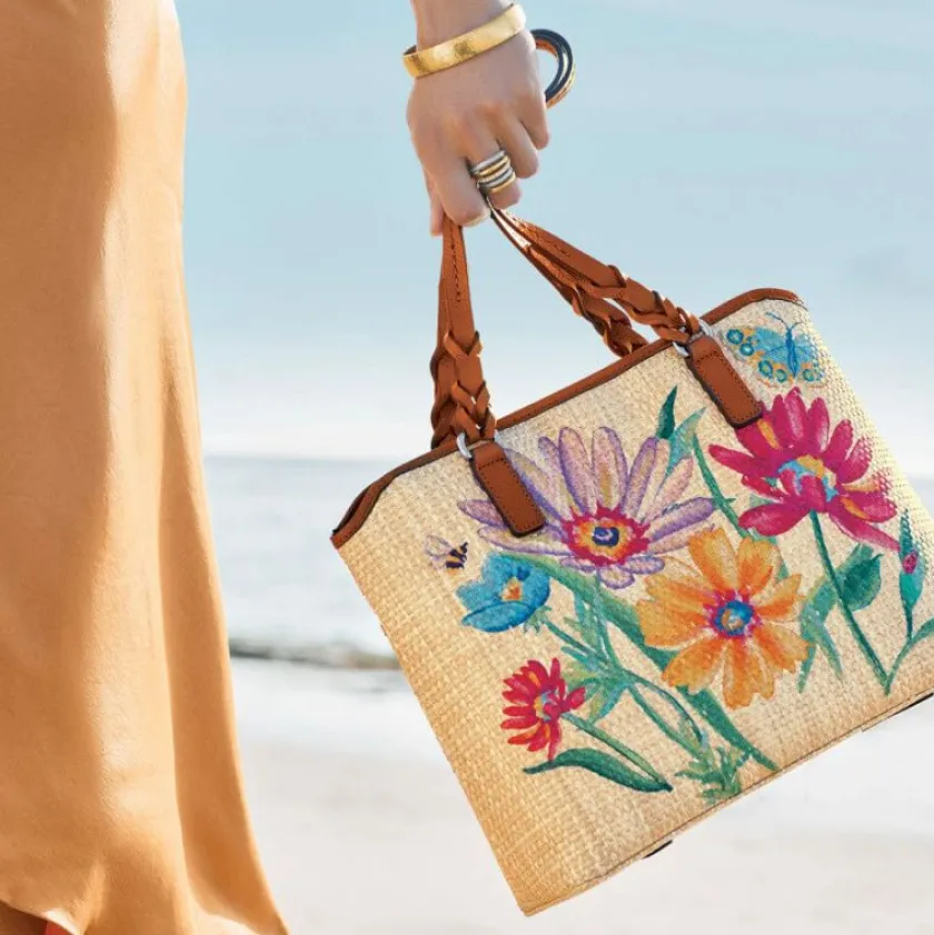 Brighton Juliana Straw Tote Luggage-Natural New