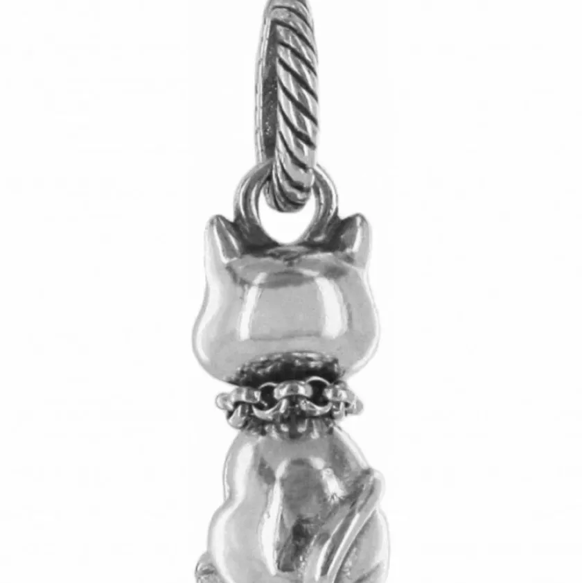 Brighton Kitty Charm Silver Best