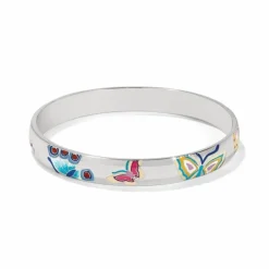 Brighton Kyoto In Bloom Butterfly Bangle Silver-Multi Sale