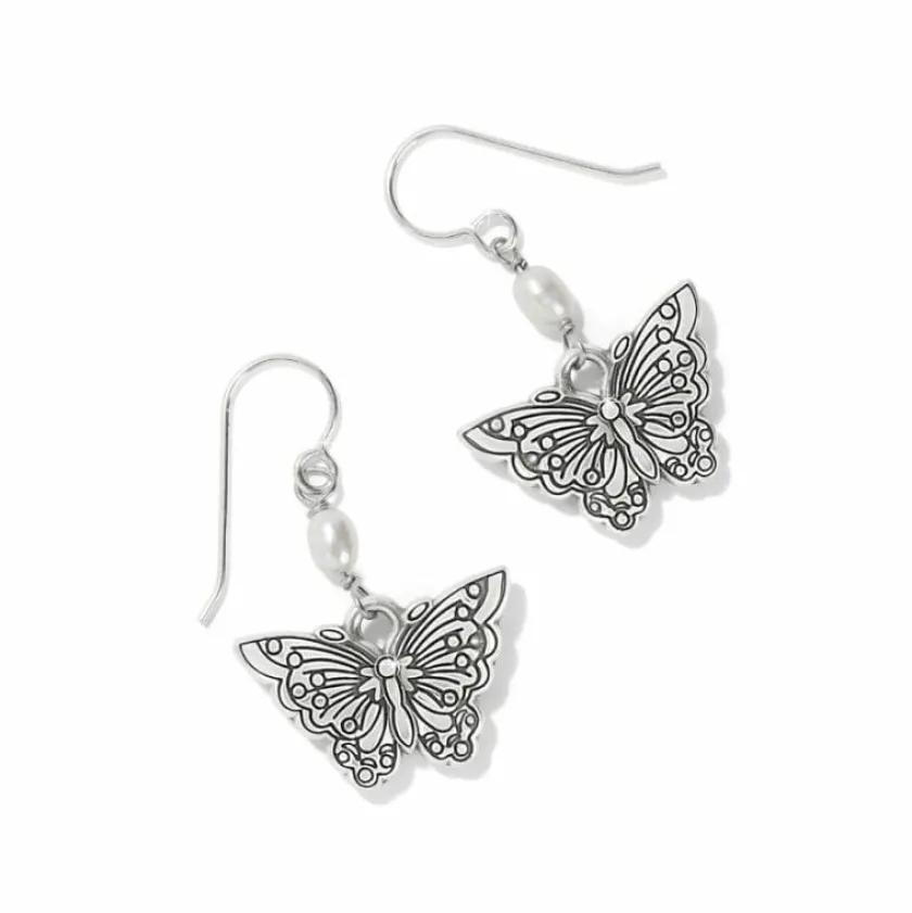 Brighton Kyoto In Bloom Butterfly French Wire Earrings Silver-Pink Discount