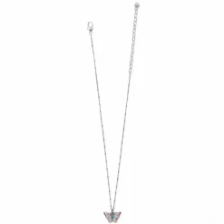 Brighton Kyoto In Bloom Butterfly Short Necklace Silver-Multi Fashion