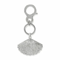 Brighton Kyoto In Bloom Fan Handbag Fob Silver-Multi Sale