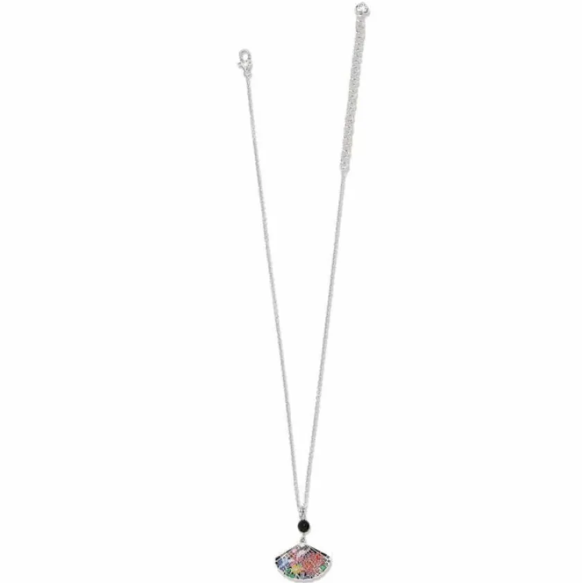 Brighton Kyoto In Bloom Fan Petite Necklace Silver-Multi Outlet