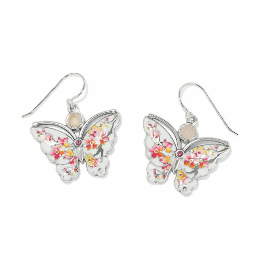 Brighton Kyoto In Bloom Sakura Butterfly French Wire Earrings White-Multi Best