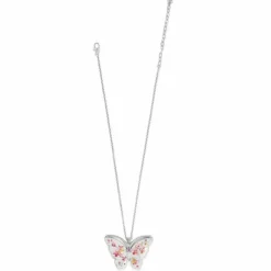 Brighton Kyoto In Bloom Sakura Butterfly Necklace Silver-Pink Sale