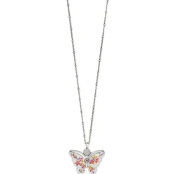 Brighton Kyoto In Bloom Sakura Petite Butterfly Necklace Silver-Pink Best