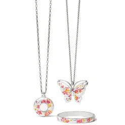 Brighton Kyoto In Bloom Sakura Ring Necklace Silver-Multi Fashion