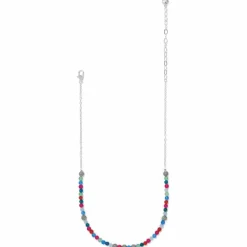 Brighton Kyoto In Bloom Short Necklace Silver-Multi Fashion