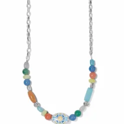 Brighton La Farfalla Short Necklace Silver-Multi Sale