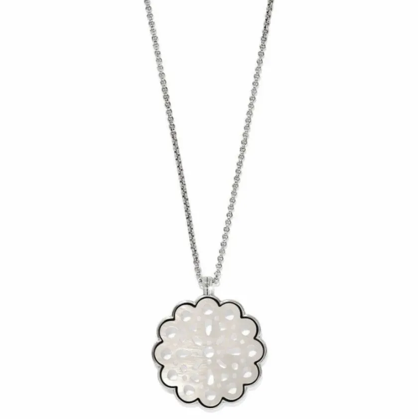 Brighton La Jolla Necklace Silver-White Outlet