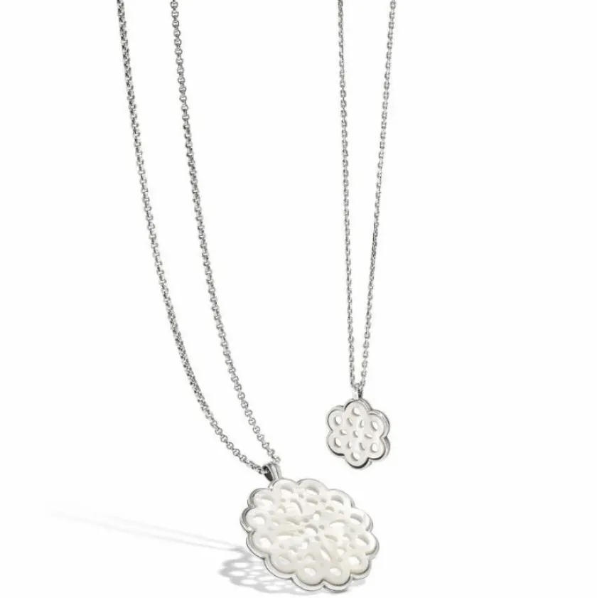 Brighton La Jolla Necklace Silver-White Outlet