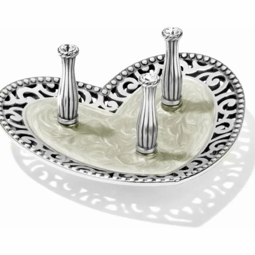 Brighton Lacie Daisy 3 Ring Holder Silver New