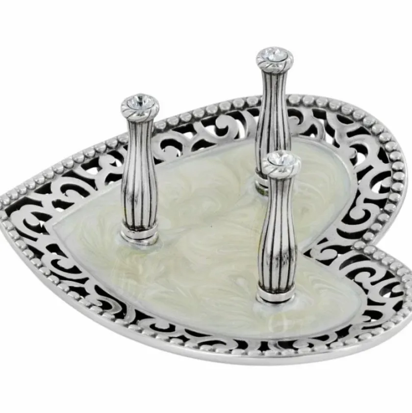 Brighton Lacie Daisy 3 Ring Holder Silver New