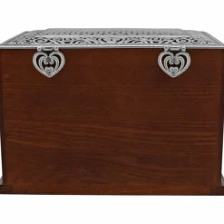 Brighton Lacie Daisy Jewelry Chest Silver-Wood Clearance