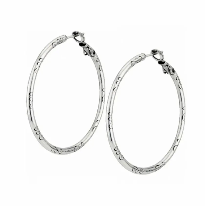 Brighton Large Hoop Charm Earrings Discount