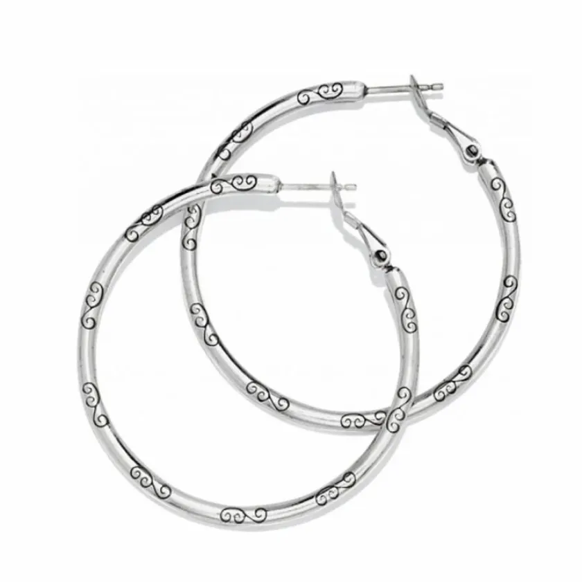 Brighton Large Hoop Charm Earrings Discount