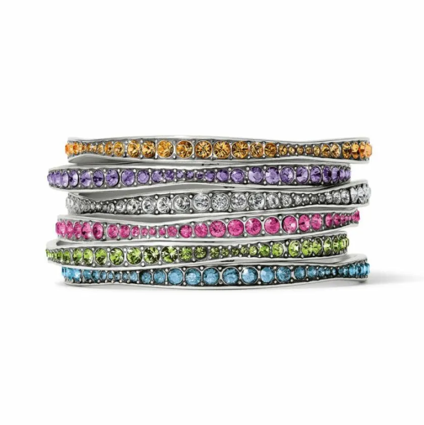 Brighton Light Hearted Crystal Bangle Hot