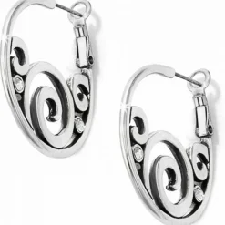 Brighton London Groove Hoop Earrings Silver Outlet