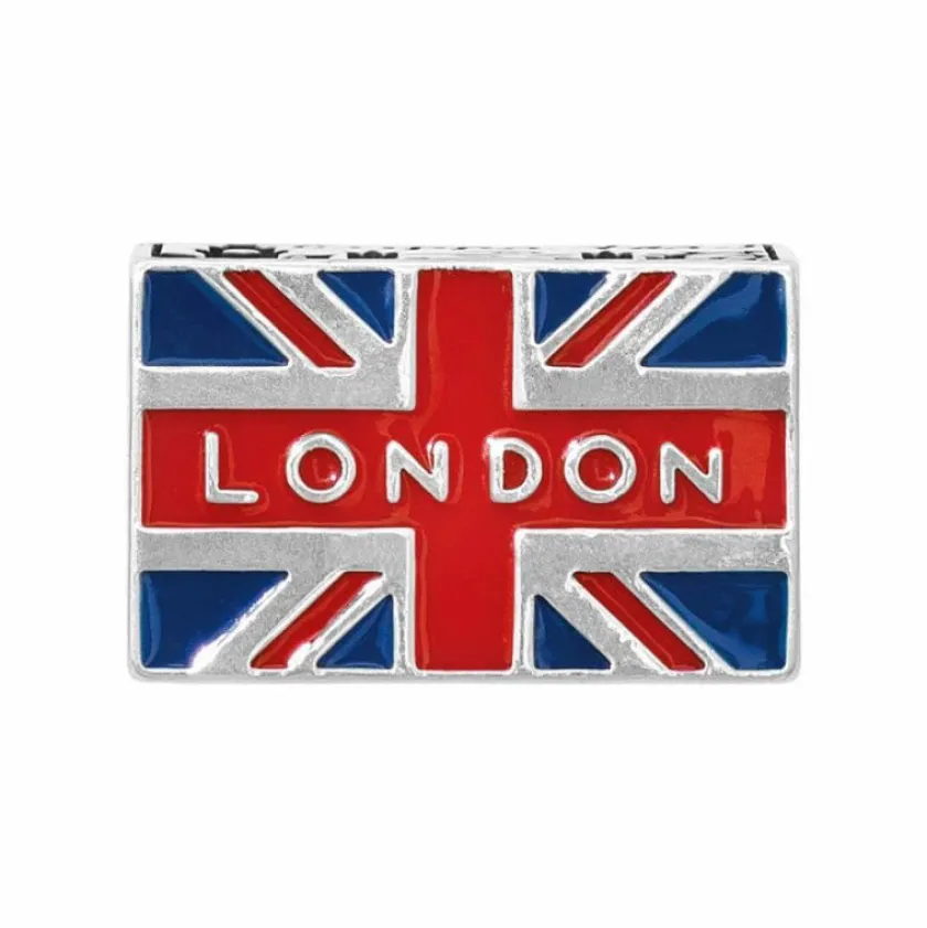 Brighton London Postcard Bead Silver-Multi Clearance