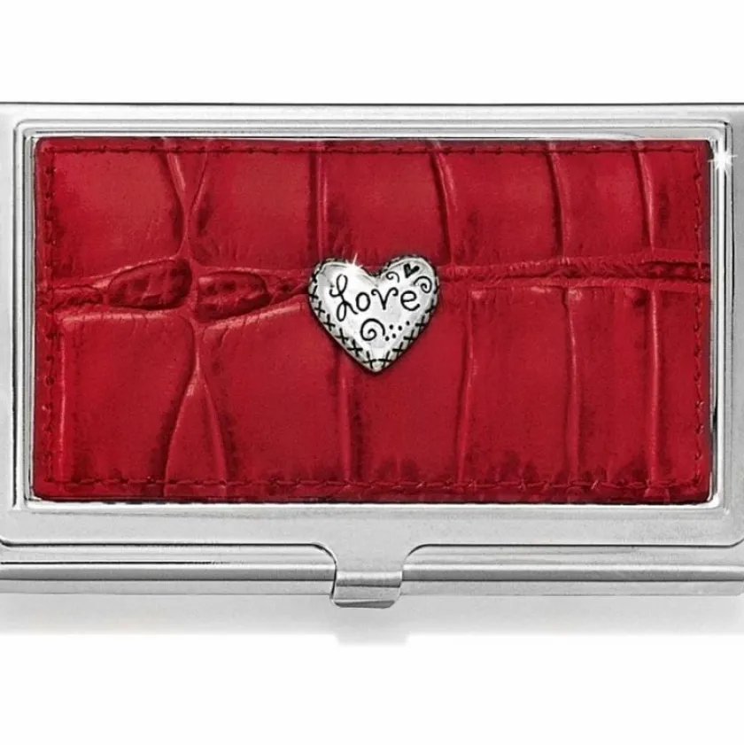 Brighton Love Beat Card Case Red Outlet
