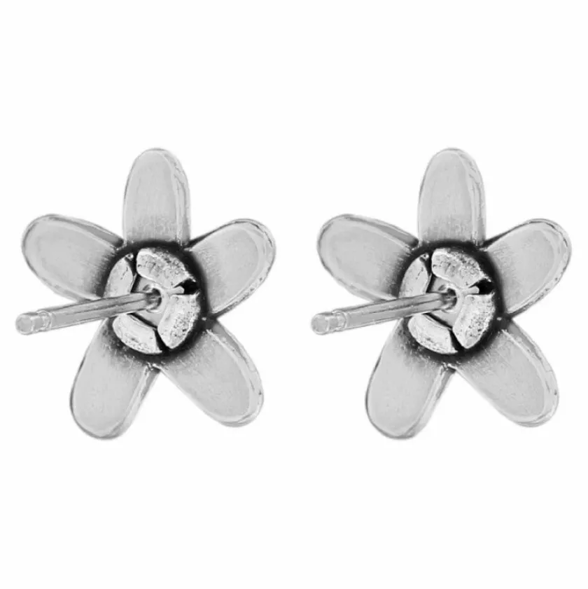Brighton Love Bouquet Mini Post Earrings Silver-White Outlet