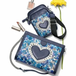 Brighton Love Bouquet Utility Bag Midnight Clearance