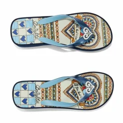 Brighton Love it Platform Flip Flops Navy Online