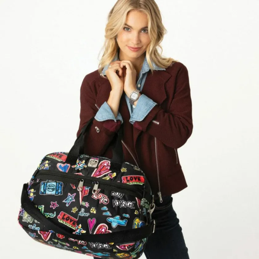 Brighton Love Scribble Jetsetter Duffel Multi Hot