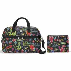 Brighton Love Scribble Round Tripper Duffel Multi Sale