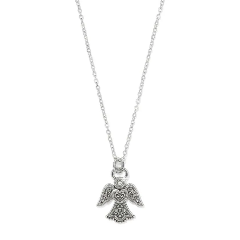 Brighton Loving Angel Necklace Silver-Gold Outlet
