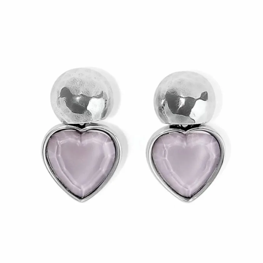 Brighton Loving Heart Post Drop Earrings Fashion