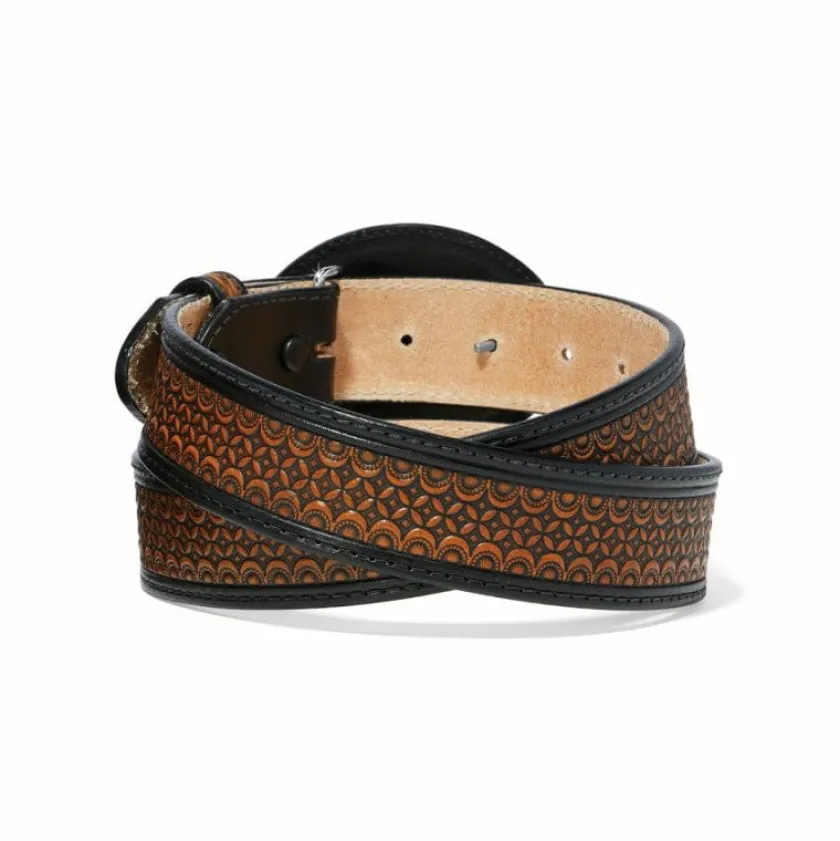 Brighton Lucky Aces Belt Black Clearance