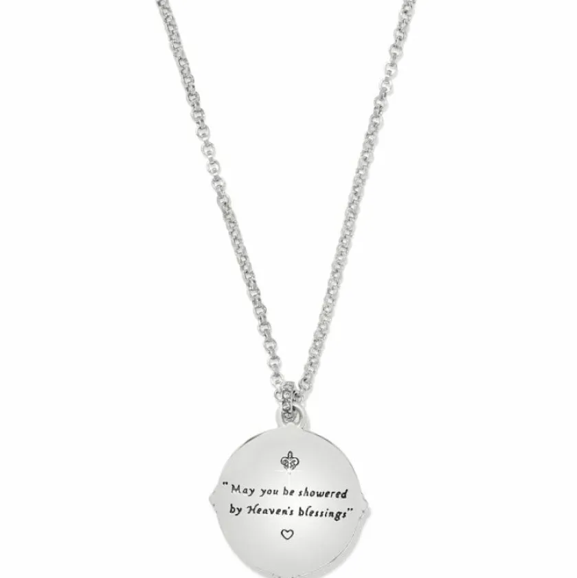 Brighton Madonna And Child Two Tone Necklace Silver-Gold New