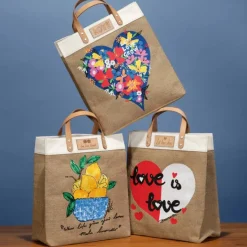Brighton Main Squeeze Burlap Tote Multi Online