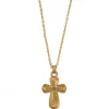 Brighton Majestic Imperial Cross Reversible Necklace Gold Sale