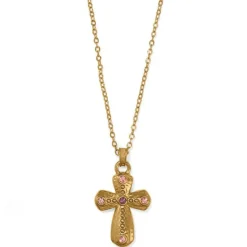 Brighton Majestic Imperial Cross Reversible Necklace Gold Sale