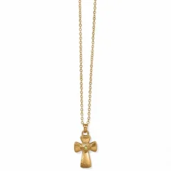 Brighton Majestic Royal Cross Reversible Necklace Gold Outlet