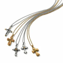 Brighton Majestic Royal Cross Reversible Necklace Gold Outlet