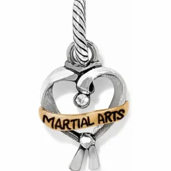 Brighton Martial Arts Charm Silver-Gold Clearance