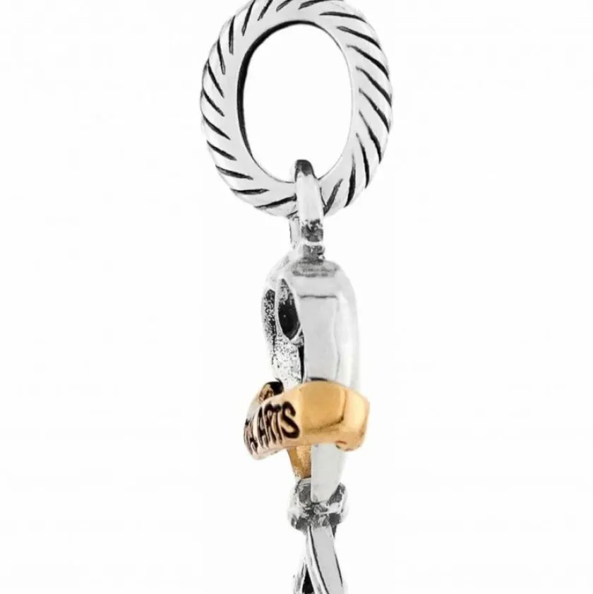 Brighton Martial Arts Charm Silver-Gold Clearance