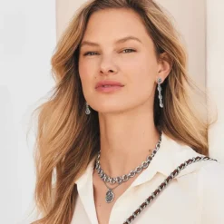 Brighton Medici Link Necklace Silver Sale