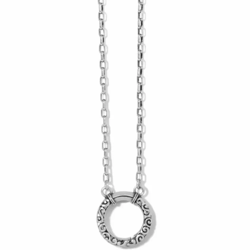 Brighton Mediterranean Charm Holder Necklace Silver Outlet